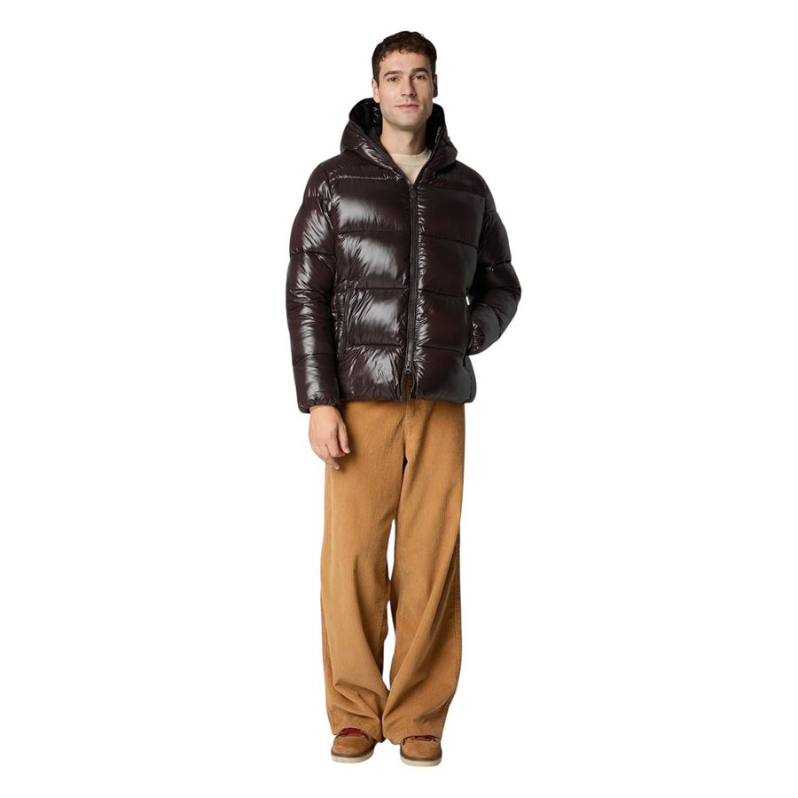 Edgard piumino animal free con cappuccio da uomo Save The Duck | D31280M/LOVE240009
